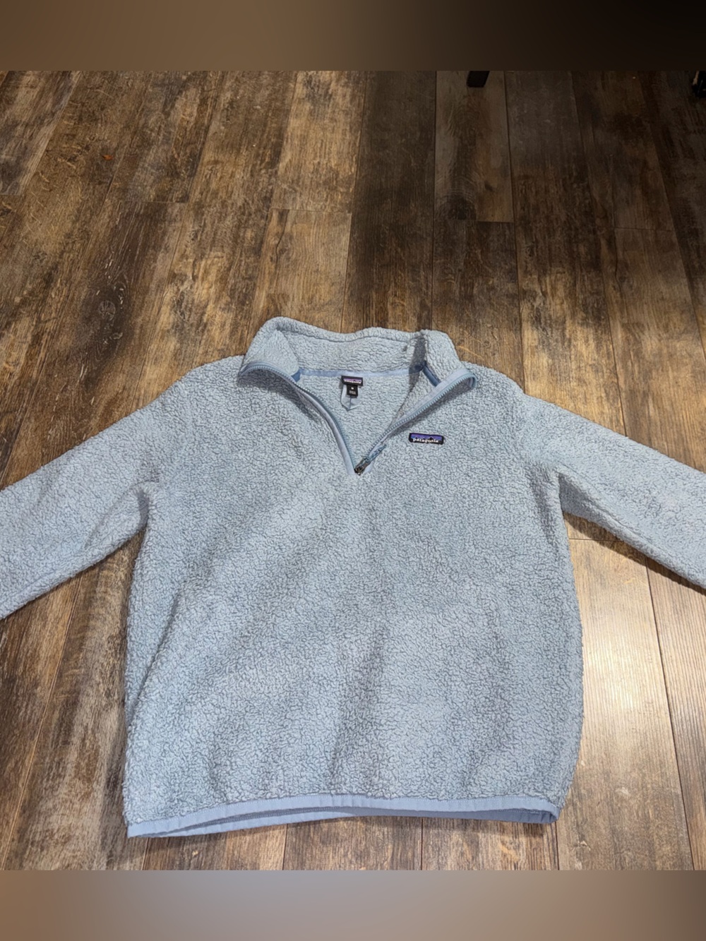 Patagonia Light Blue Half-Zip Fleece